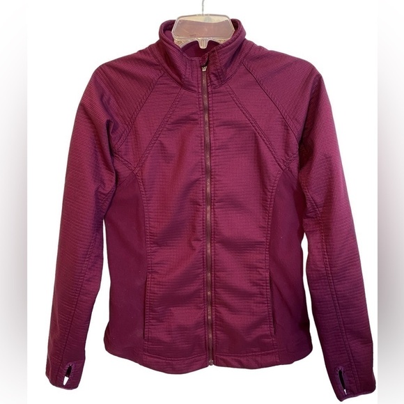 Nike Therma Fit Full Zip Jacket Plum Ladies Med  (8-10) - Picture 1 of 15